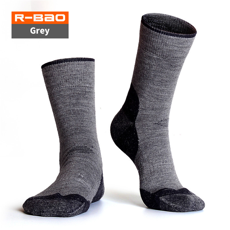 RBAO Outdoor Merino Wool Socks Men Thick Warm Socks Winter Ski Hiking Socks